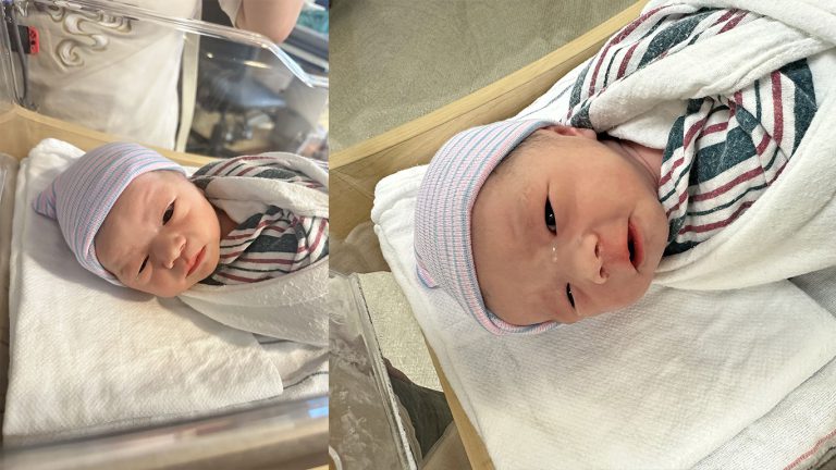 The surrogate mother has successfully given birth to the baby. – Canada